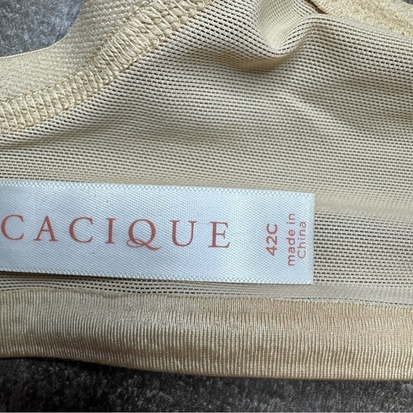 Cacique Lightly Lined Full Coverage Tan Bra 42C - Picture 9 of 11